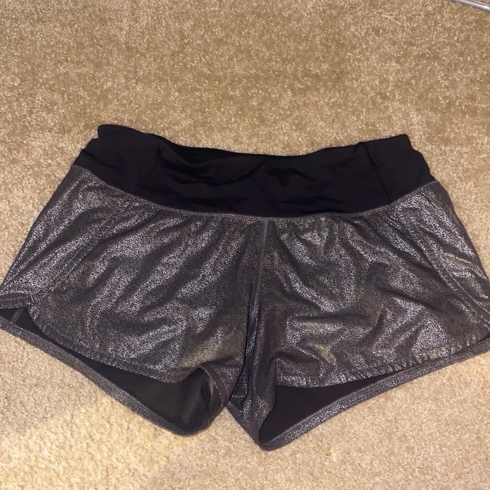 Lululemon reflective shorts.